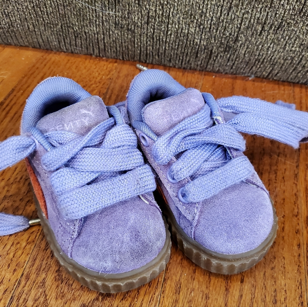 Fenty x Puma Rhianna Creepers Kids Sneakers in Purple and Orange Sz 5C